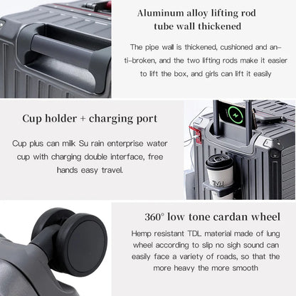 Giant Aluminum Frame Suitcase – Heavy-Duty Pressure-Resistant Hardshell Luggage