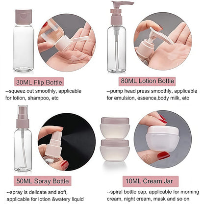 Travel Toiletry Bottles Set – TSA-Approved Refillable Containers for Travel